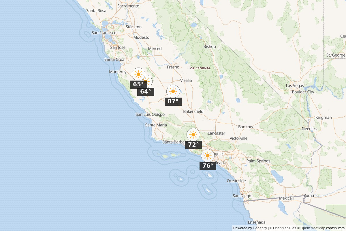 California area map
