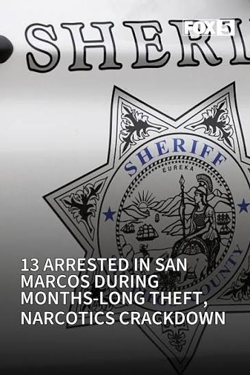 13 arrested in San Marcos during months-long theft, narcotics crackdown