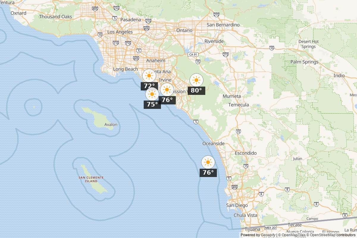 Southern California area map