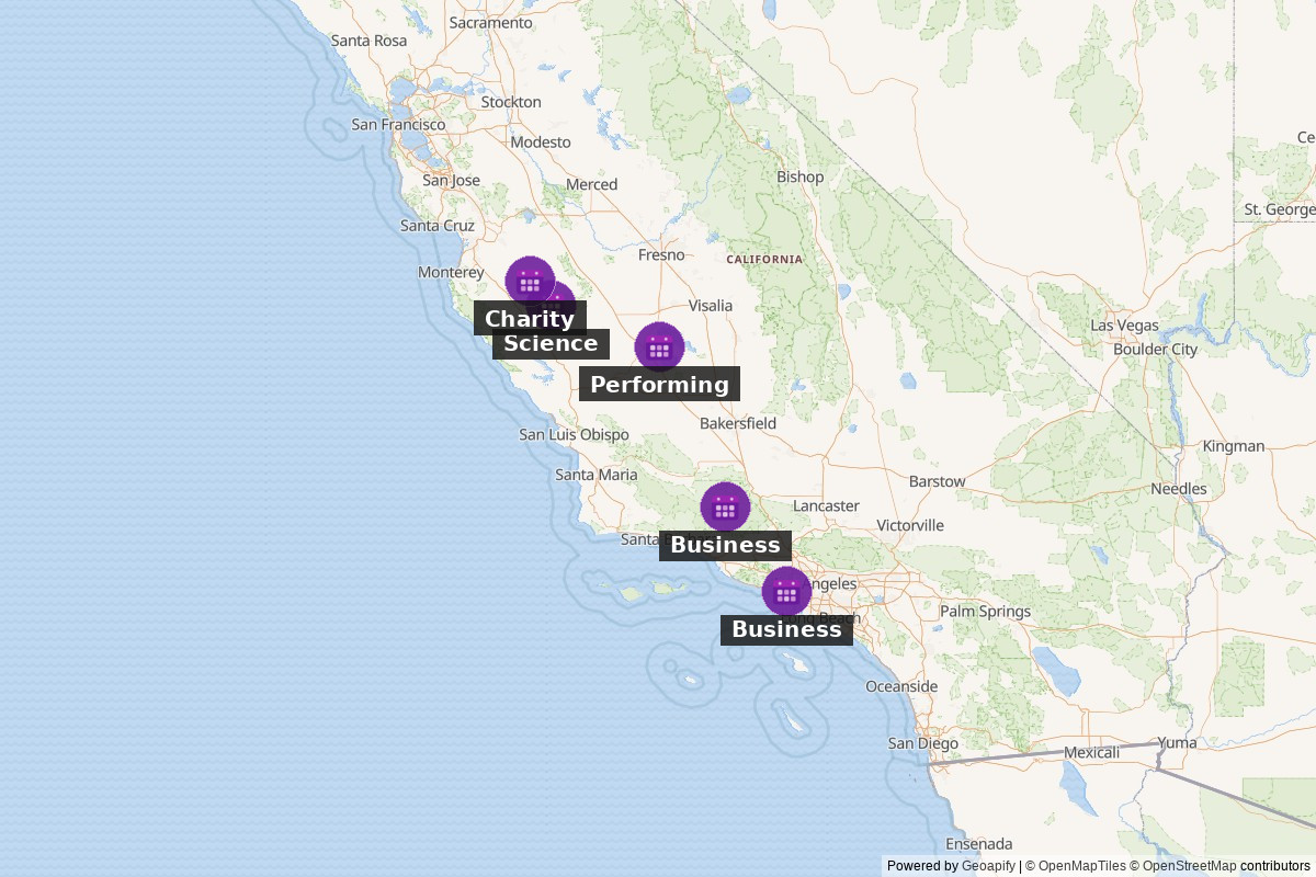 California events map