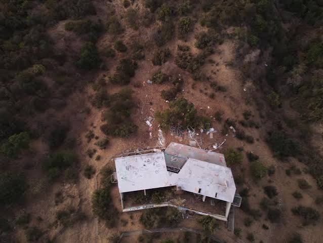 Abandoned mansion overlooking LA turns into wild party house after property left unfinished