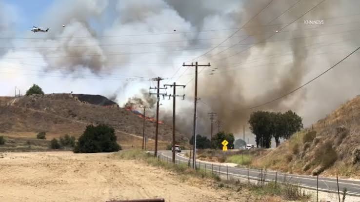 Breaking: Jasper Fire reported in Los Angeles County on Sep. 5