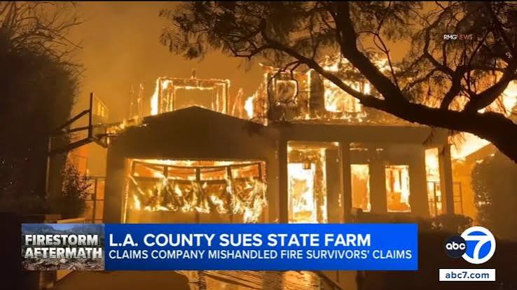 L.A. County Sues State Farm Over Wildfire Claims Handling