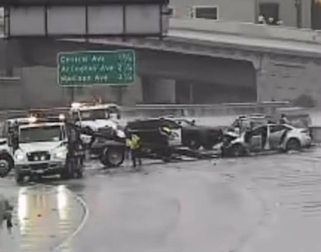 Wrong-way, multi-vehicle crash kills 1 on 91 Freeway in Riverside