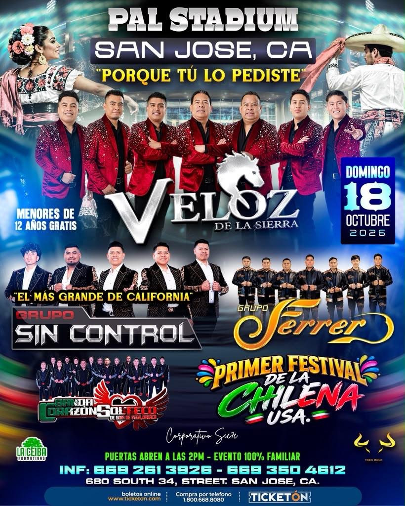 18 oct: PAL Stadium, San Jose CA
